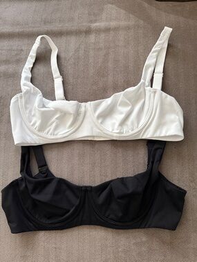 2 Everyday Underwire Bra - White and Black - NEW!